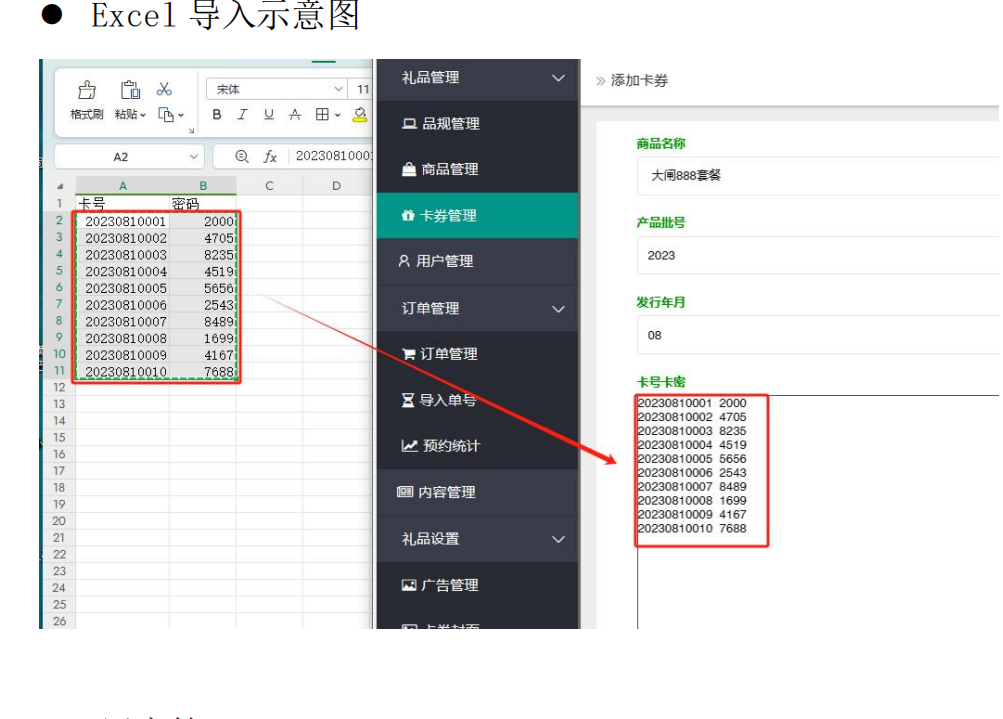 礼品卡提货系统卡号密码的生成/导入教程插图 礼品卡提货系统卡号密码的生成/导入教程插图